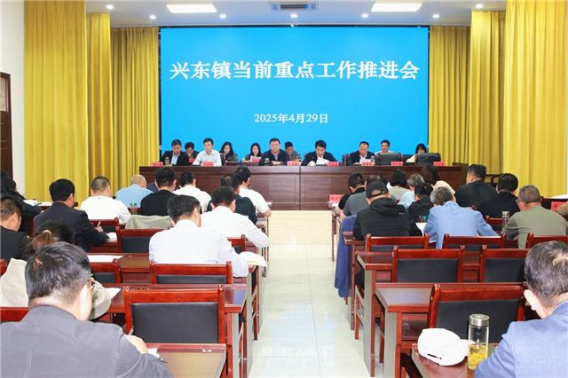 兴东镇召开当前重点工作推进会