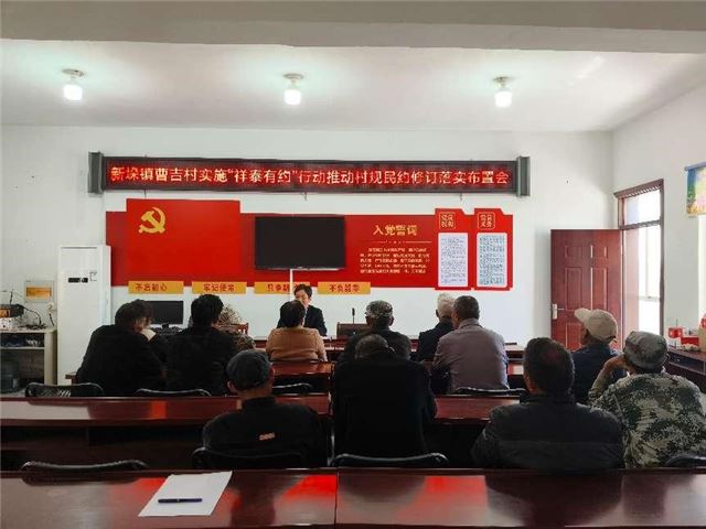 凝聚民意共绘村治蓝图——兴化市新垛镇曹吉村稳步推进村规民约修订工作