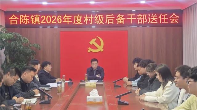 兴化合陈镇召开2026年度村级后备干部送任会