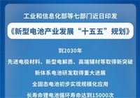新型电池产业发展“十五五”规划发布